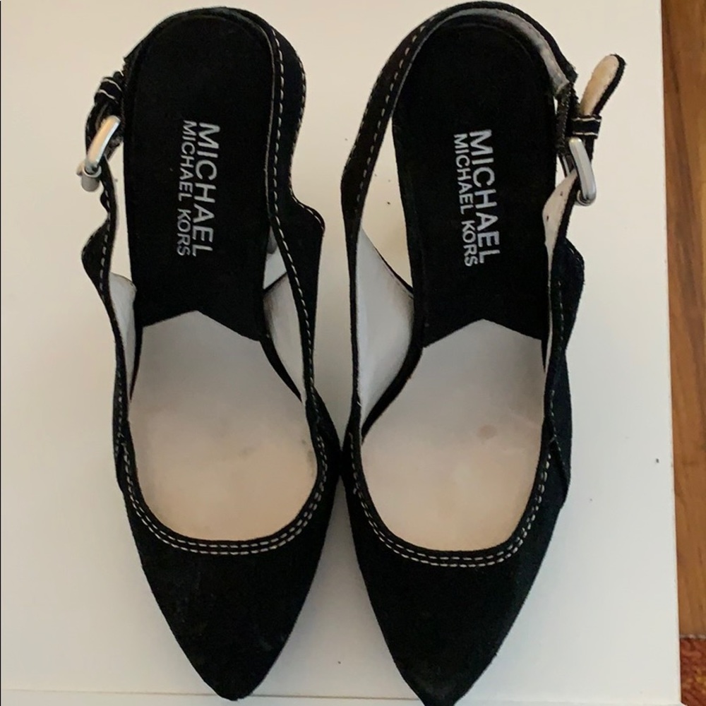 Michael Kors Black suede heels
